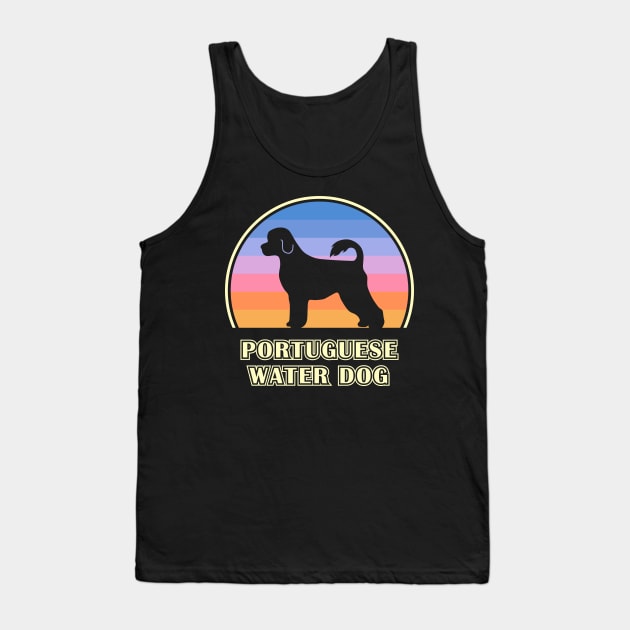 Portuguese Water Dog Vintage Sunset Dog Tank Top by millersye